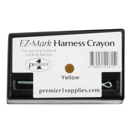 Premier 1 EZ-Mark Harness Crayon for Sheep & Goat Marking – Yellow - style: Yellow Crayon