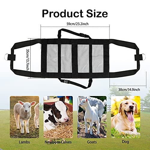 Calf Sling Weighing Sling, Goat Sling for Goats and Lambs, 220 lb