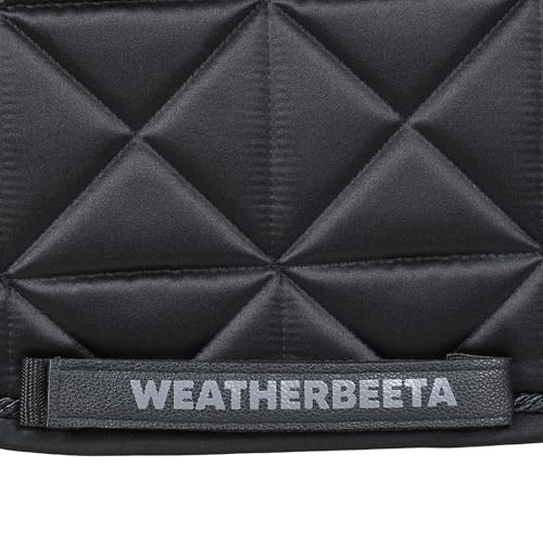 WeatherBeeta Satin Luxe Air-Tec Euro Jump Shaped Saddle Pad - color: Black