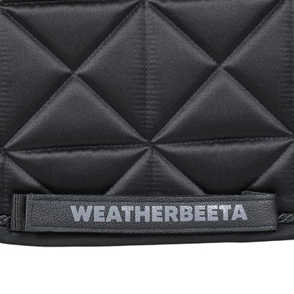 WeatherBeeta Satin Luxe Air-Tec Euro Jump Shaped Saddle Pad - color: Black