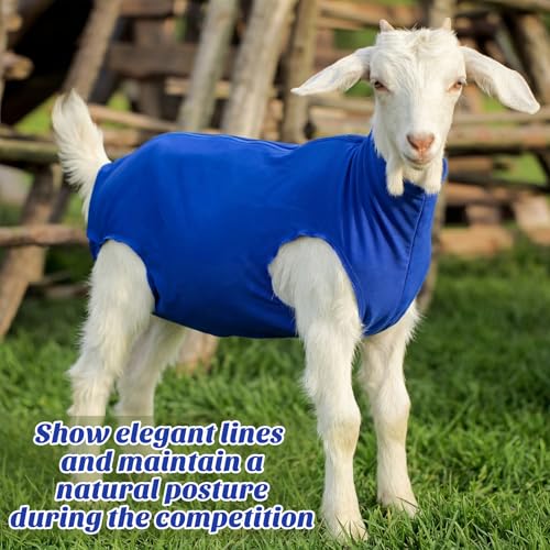 Hsei Spandex Goat Tube for Show Goats Show Livestock Supplies Goat Covers & Blankets(Medium) - size: Medium