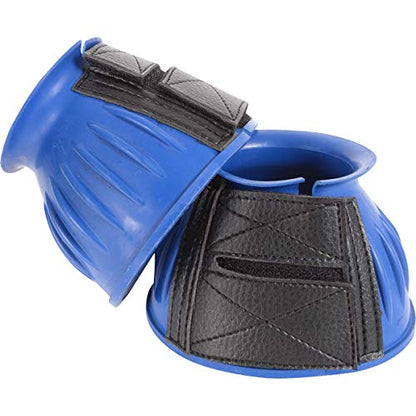 CASHEL Rubber Bell Horse Boots, Blue, Large