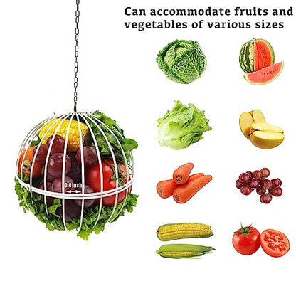 Hanging Chicken Feeder 7.1 Inch Chicken Veggie Treat Ball 1PCS White - color: White