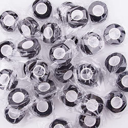 BQTQ 40 Rolls Self Adhesive Bandage Wrap 1 inch Self Adherent Tapes(Black) - color: Black, size: 1 Inch