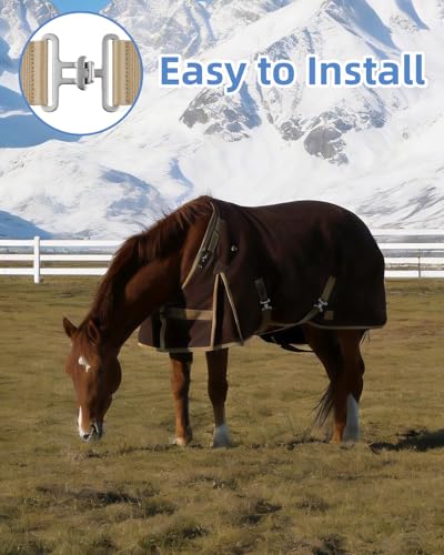 9 Sets Horse Blanket Surcingle Buckle Replacement Kits, Heavy-Duty Hardware Buckles with Straps for Repair and Restoration of Horse Blankets