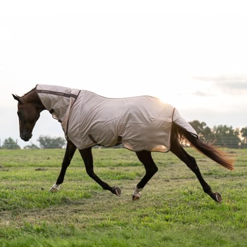TuffRider Comfy Mesh Combo Neck Fly Sheet 72 Blue - color: Blue, size: 72 in