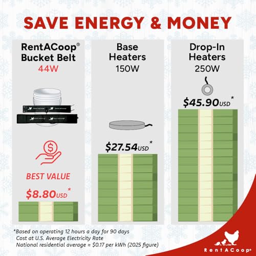 RentACoop LG Thermo Bucket Belt and 2 Gal Corner Bucket Waterer