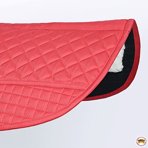 HILASON Western All Purpose Horse English Saddle Pad | All-Purpose - color: Red
