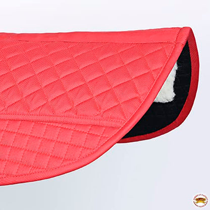 HILASON Western All Purpose Horse English Saddle Pad | All-Purpose - color: Red