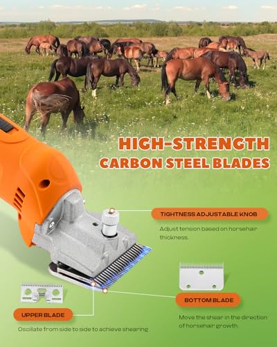 Cordless Horse Clippers for Ponies, Cattle & Large Dogs