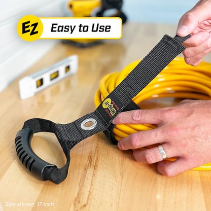 Easy-Carry Wrap-It Storage Straps - 22" (2-Pack) Black - color: Black, size: 22" (2 Pack) with Grommet