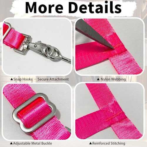 48" x 20" Stall Guards for Horses with Adjustable Straps and Hardware (Pink) - color: Pink