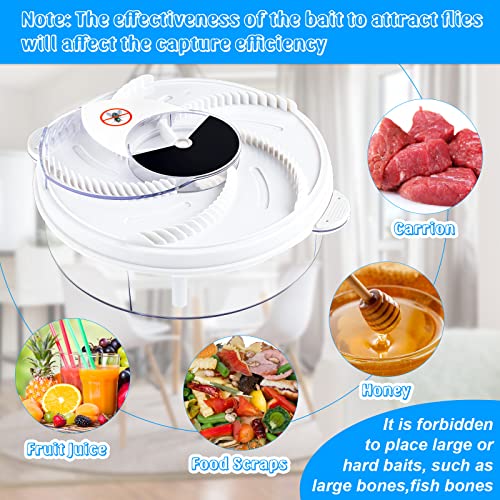 Electric 2 Pcs Fly Trap Pest Device Gnat Flying Insect Automatic Indoor Catcher Control Traps Reject Repellents Tools for Ranch, Garden