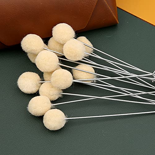 BUTUZE 100 Pcs Wool Daubers, Wool Daubers for Leather Dye - size: 100 Pcs