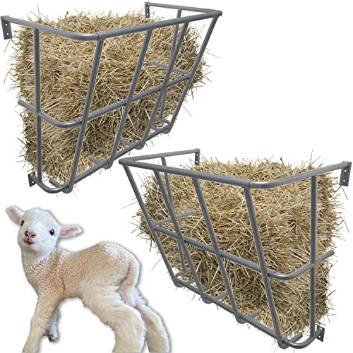 2Pcs Hay Feeder Goat 20 Gallon - size: 24INCH(2PCS)