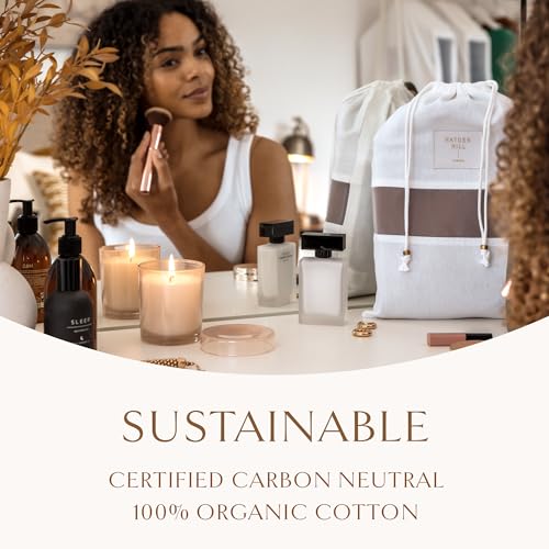 Hayden Hill Luxury Organic Cotton Dust Bags for Handbags Large 3 Pack - size: Large (19" W × 23" H)