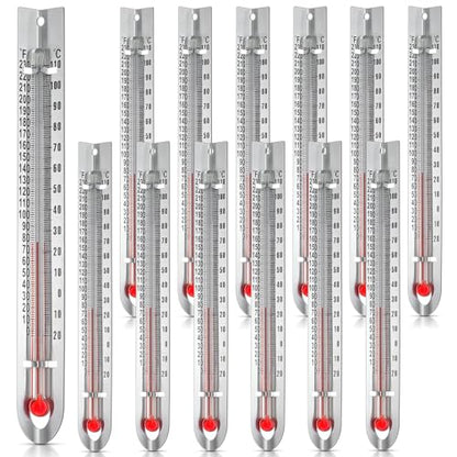 Tellegloww 24 Pcs V Shaped, Dual Scale Science Thermometers