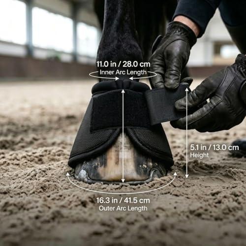Horse Bell Boots Pair, Anti-Turn Hoof Protector