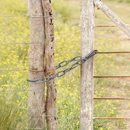 Gate Chain Lock,Gate Latch Chaining Lock for Livestock Horse Goat Cows Stall,Outdoor Fence Gate,Yard, Barn - size: 20INCH 2PCS