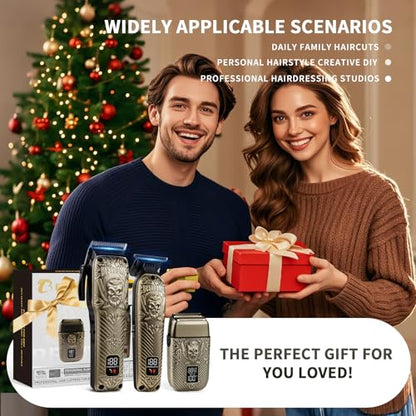 BESTBOMG® Hair Clippers for Men, Clipper, Trimmer & Shaver Set, BS-808DR - color: Bronze