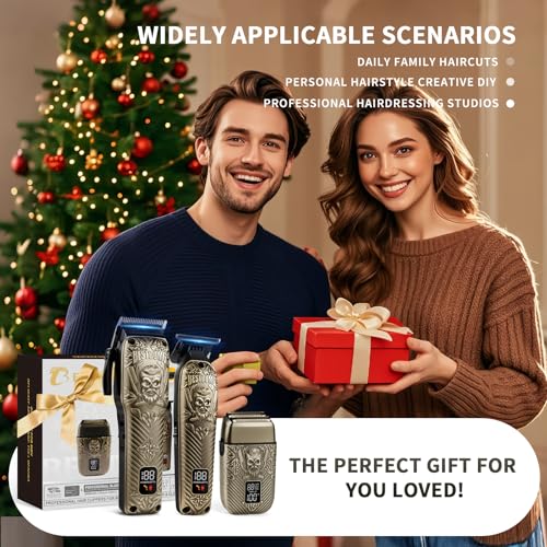 BESTBOMG® Hair Clippers for Men, Clipper, Trimmer & Shaver Set, BS-808DR - color: Bronze