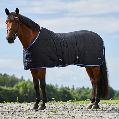 Horze Glasgow Anti-Slip Stable Horse Blanket (100g Fill) - Dark Blue - 72 in - size: 72 in