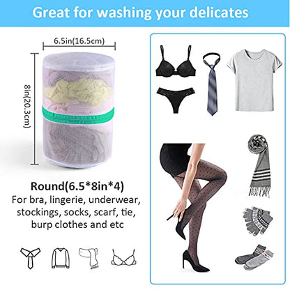 GOGOODA Mesh Laundry Bags for Delicates Durable Protective Wash Bags - size: 4 Bra Bags(6.5*8in)