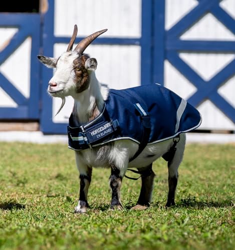 Horseware® Goat Coat - Witney Stripes - Navy, XL - color: Witney Stripes - Navy, size: XL