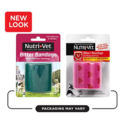 Nutri Vet Bitter Bandage, Self Adhesing Flexible Bandage, 2" (Package Varies) - size: 2"