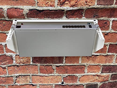 Kenuco 19 Inch Steel Vertical Rack and Wall Mountable Server Rack Mount (White-4U) - color: White-4U