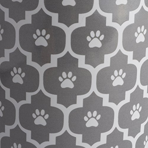 Bone Dry Lattice Collection Pet Bowl & Canister, Treat Canister, 4x6.5, Gray (Pack of 6) - color: Gray, size: Treat Canister, 4 x 6.5 in (Pack of 6)