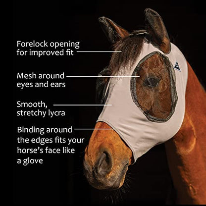 Professional's Choice Comfort Fit Fly Mask | Charcoal - color: Charcoal, size: Pony