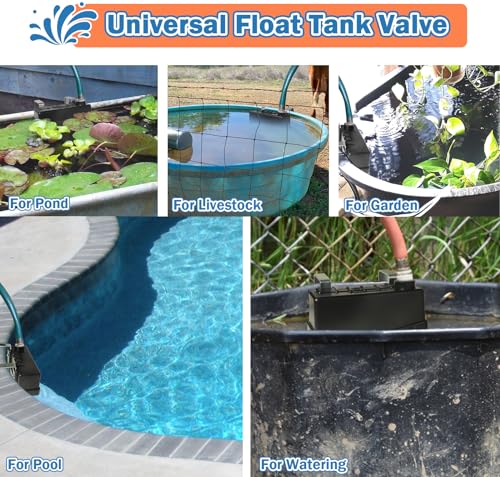 Water Trough Float Valve for Stock Tank,Automatic Livestock Waterer Level - style: Stock Tank Float Valve-1PCS