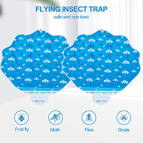 Flying Insect Trap Refill Kit Plug-in Sticky Card Plug Refills | Replacement Glue Cards for HU002 Insect Trap (5 Pack-Refill, Transparent) - size: 5 Pcs-Refill