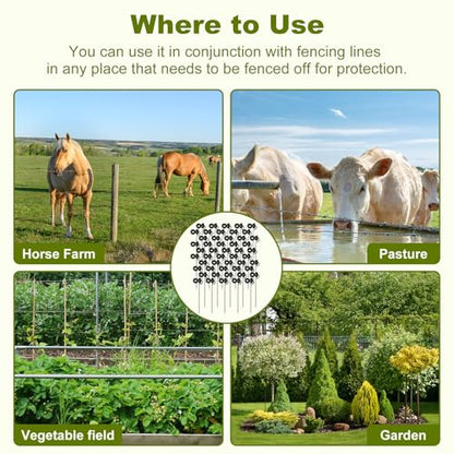 50 Pcs Black Electric Fence Wire Screw-in Insulator and 1 Insulator Socket Tool Labor-Saving Fence Ring Post Wood Post for Tape Rope Electric Wire Animal Agricultural Garden(Classic) - style: Classic