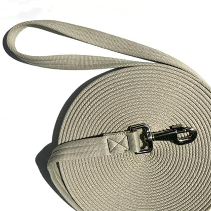 Horse Lunge Line，Horse Training Lunge Line with Alloy Trigger Buckle for Accurate Equestrian Training of 32.8 FT/10 Meters - color: Grayish White