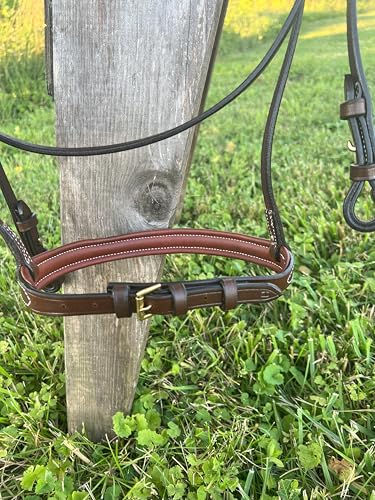 Leaders Padded Hunter Bridle with Reins, Hunter Bridle for Horses English Hunter Jumper Bridle with Reins