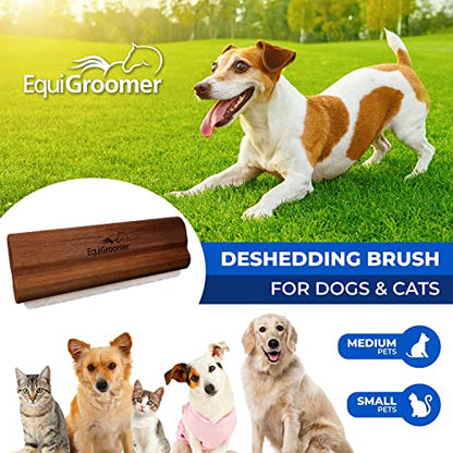 EquiGroomer 5-Inch Undercoat Deshedding Brush for Dogs & Cats, Mahogany - color: Mahogany, size: 5 Inch