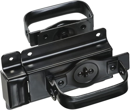 National Hardware N101-576 Swinging Door Latch Heavy Duty Steel with WeatherGuard Protection Black Finish for Shed Barn Gate Interior Exterior Use Automatic Locking (Pack of 5) - size: 3/4 inch (Pack of 5)