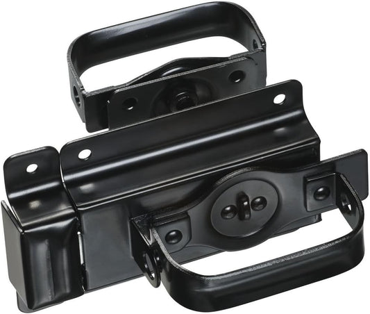 National Hardware N101-576 Swinging Door Latch Heavy Duty Steel with WeatherGuard Protection Black Finish for Shed Barn Gate Interior Exterior Use Automatic Locking (Pack of 5) - size: 3/4 inch (Pack of 5)