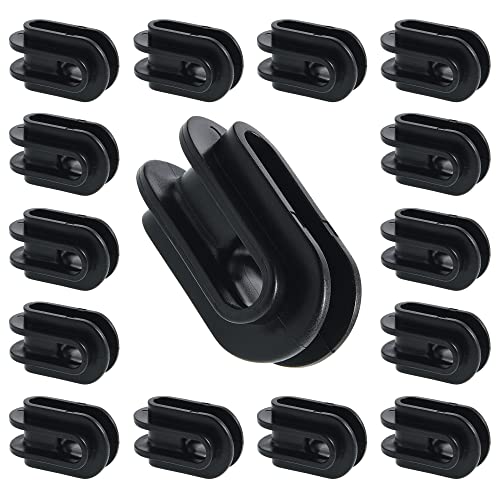 Electric Fence Insulator for Corner or End Post, 24 Pack, Black | Electric Fence Wire