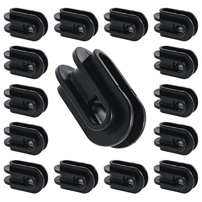 Electric Fence Insulator for Corner or End Post, 24 Pack, Black | Electric Fence Wire