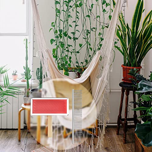 2 pack macrame fringe comb set stainless steel comb for making knitting cord rope macrame plant hangers wall hangings pets hair combing
