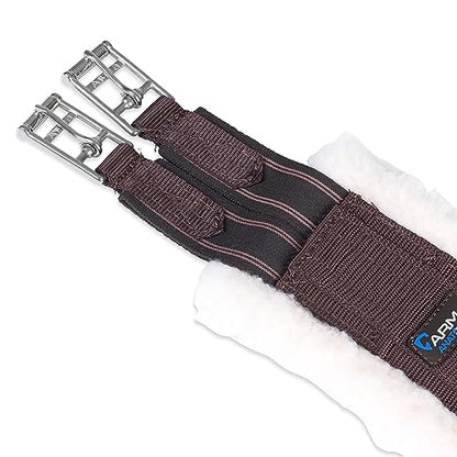 Shires Fleece Lined Girth - color: Brown, size: 62"