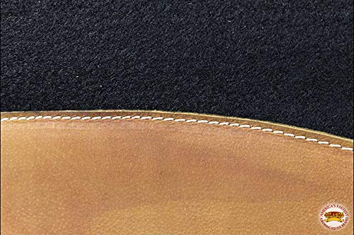 HILASON Western Wool Felt Horse Saddle Pad Black