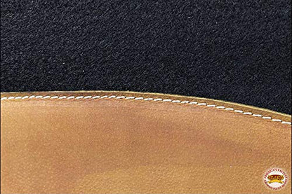 HILASON Western Wool Felt Horse Saddle Pad Black