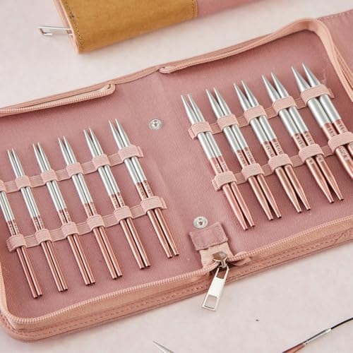 Knitter’s Pride Rosemist Interchangeable Needle Set 5""(13cm) - Regal - size: Set of 11 - 5" (13cm)