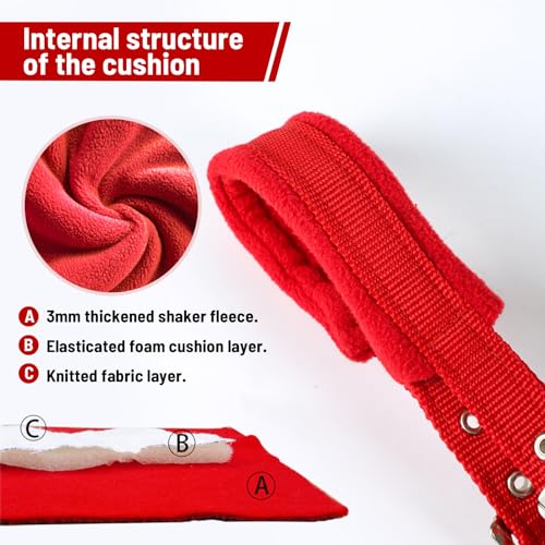 Adjustable Horse Halter with Fleece Padding, Available in Black, Red, Blue - color: Red, size: Small