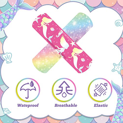 Panelee 120 Pcs Kids Bandages Bulk Waterproof Flexible, Romantic Style - style: Romantic Style