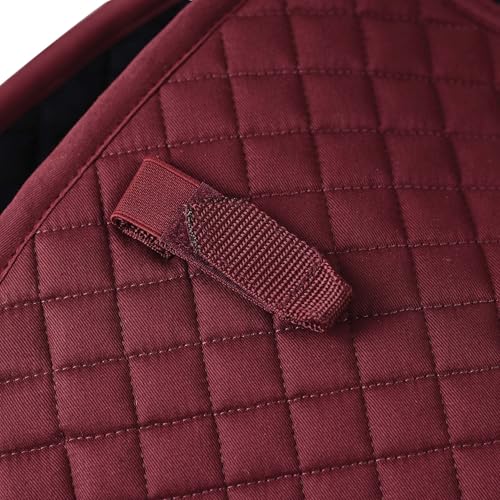 WeatherBeeta Prime Air-Tec Jump Shaped Saddle Pad - color: Burgundy, size: Large